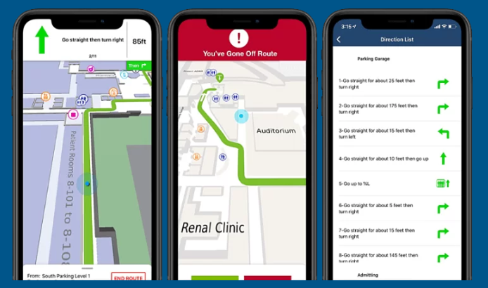Hospitals Indoor Wayfinding solution